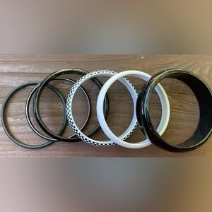 Black & White Bangle Bracelets